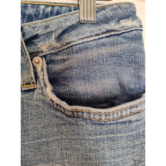 Marciano Vintage 90s Y2K Bootcut Distressed Detroyed Denim Jeans Size 32 - Picture 7 of 15